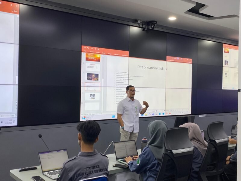 UPTD Statistik Beri Bimbing Literasi Keuangan Bagi MBKM Statistik MIPA USK. Foto: Dok. Diskominsa Aceh
