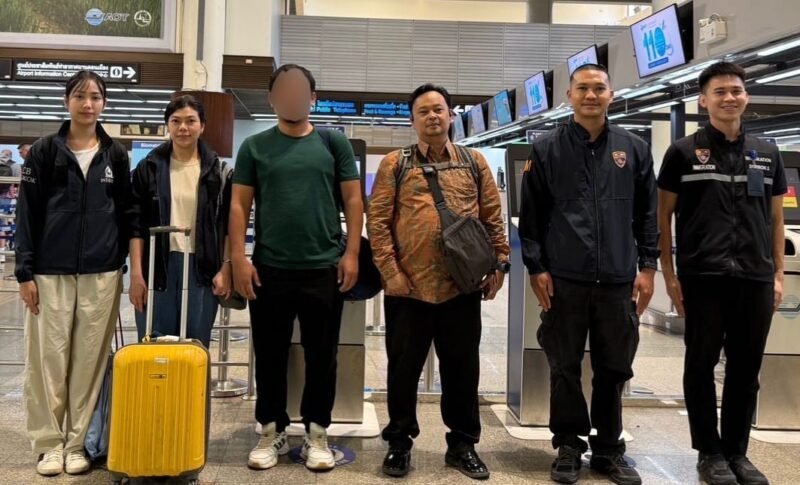 Polda Aceh Berhasil Selamatkan dan Pulangkan Korban Penculikan warga Aceh An. Bustami dari Thailand.Foto/Dok