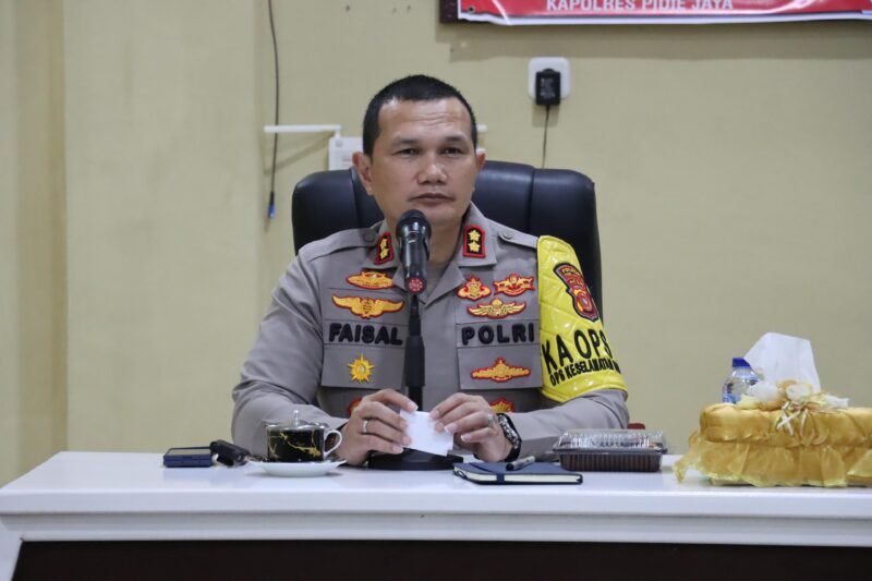 Kapolres Pidie Jaya , AKBP Ahmad Pasaribu, S.H. S.I.K. M.H. Foto/Dok
