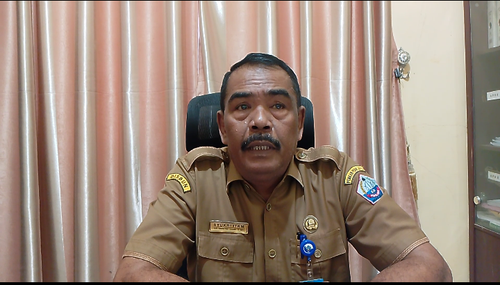 Syukri Itam, MM, Kadis Perkebunan dan Peternakan Kabupaten Pidie Jaya, Meureudu, (25/2/2025).Foto/R