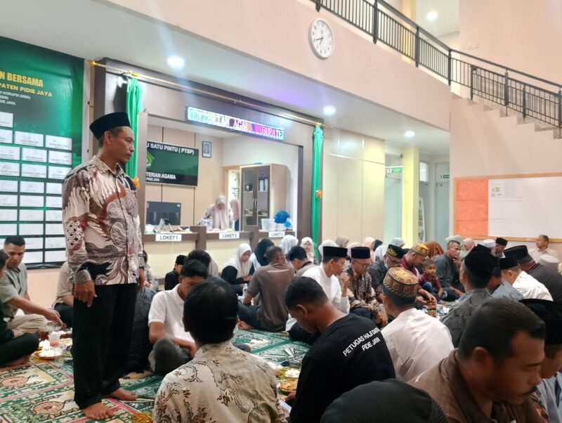 Kepala Kantor Kementerian Agama Kabupaten Pidie Jaya, Mulyadi, S.Ag, Jum'at (21/3/2025).Foto/R