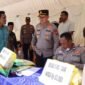 Kapolres Pidie Jaya AKBP Ahmad Pasaribu SH, SIK. MH, dalam kegiatan gerakan pangan murah Polri 2025 di pasar Leung Putu, Bandar Baru, kamis (14/8/2025). Foto:Dok/ Muhammad Rissan 