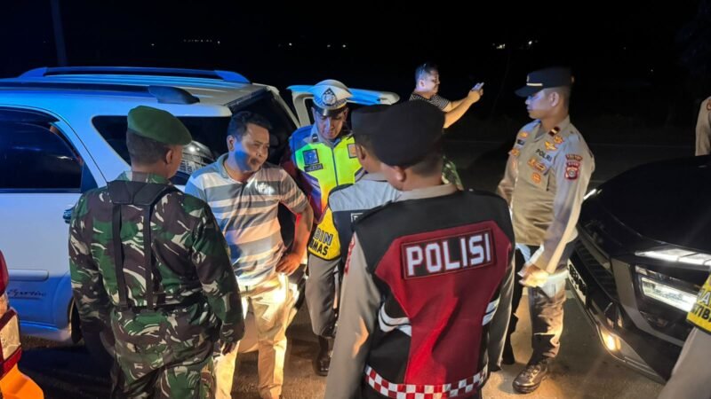 Razia Gabungan TNI - Pori Jelang Perayaan HUT RI ke - 80, Pada Malam Kamis, 14/8/2025. Foto : Dok/ Humas Polres Pidie Jaya 