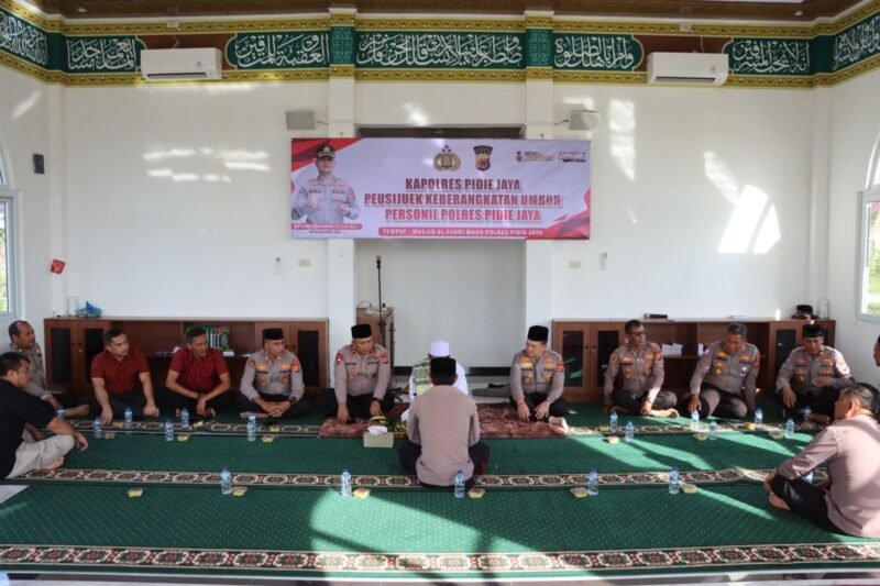 Polres Pidie Jaya memperingati HUT Bhayangkara ke 79 th. Selasa (26/8/2025). Foto:Dok/ Humas Polres Pidie Jaya 