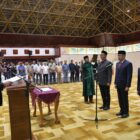 Kapolda Aceh Irjen Pol. Drs. Marzuki Ali Basyah bersama jajaran Forkopimda menerima kunjungan kerja Tim Komisi III DPR RI di Bandara SIM, Jumat (10/04/2026). Foto: (Humas Polda Aceh).