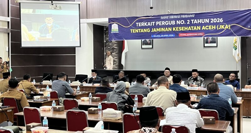 Rapat dengar pendapat umum di DPR Aceh. Foto:Ist