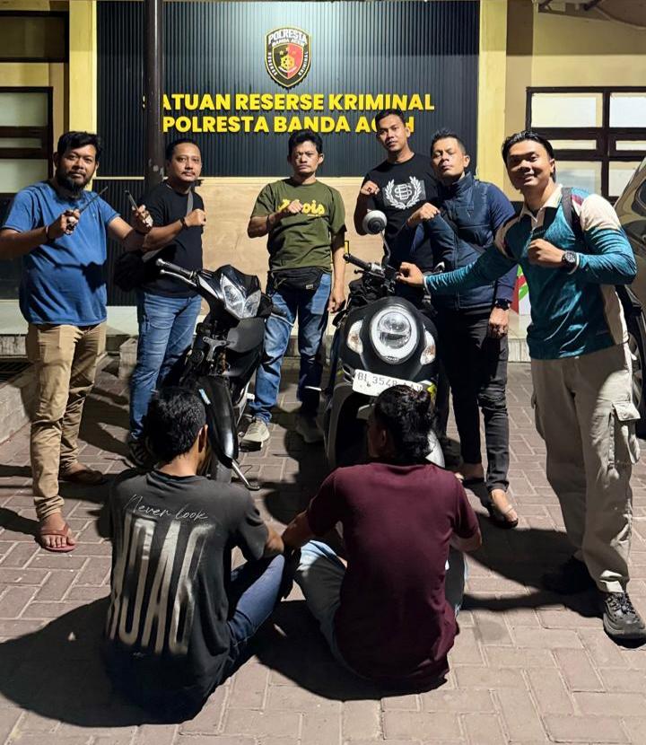 Dizha : “ Dalam bagasi sepeda motor ditemukan sabu dan ganja serta sajam