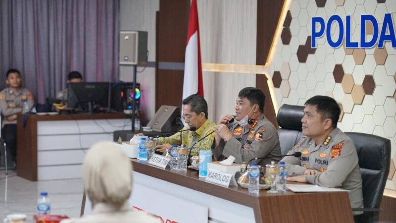 Tim Puslitbang Polri melaksanakan penelitian evaluasi mutu hasil pengadaan barang dan jasa di Polda Aceh dan Polres jajaran, Banda Aceh, Senin (5/10/2026). Foto: Dok. Istimewa 