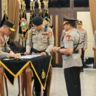 Kapolda Aceh Irjen Pol. Ruddi Setiawan menghadiri pelantikan dan serah terima jabatan sejumlah Pati dan Pamen Polri di Rupattama Mabes Polri, Jakarta, Sabtu (3/10/2026). Foto: Dok. Istimewa 