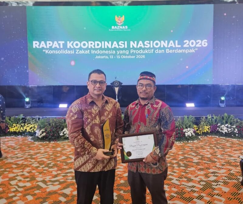 Penghargaan Grand BAZNAS Awards 2026 kategori BAZNAS Kota Terbaik menjadi motivasi bagi Baitul Mal Kota Banda Aceh untuk meningkatkan pengelolaan zakat, infak, dan sedekah, Kamis (15/10/2026). Foto: Dok. Diskominfo Kota Banda Aceh