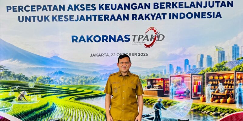 Wakil Gubernur Aceh, H. Fadhlullah menghadiri Rapat Koordinasi Nasional (Rakornas) Tim Percepatan Akses Keuangan Daerah (TPAKD) Tahun 2026, di JIEXPO Convention Centre, Jakarta, Kamis (22/10/2026). Foto: Dok. Biro Adpim Setda Aceh
